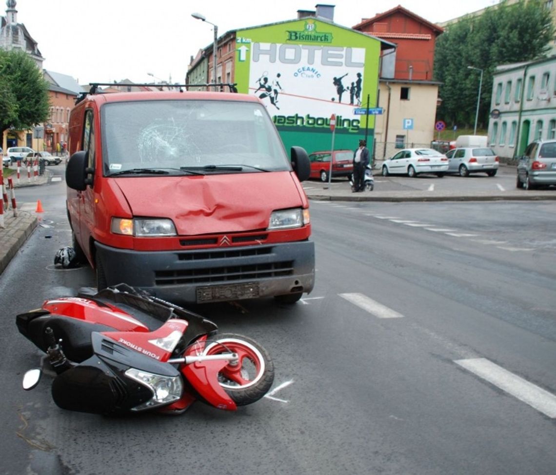 Zginął 77–letni kierowca skutera Zginął 77–letni kierowca skutera