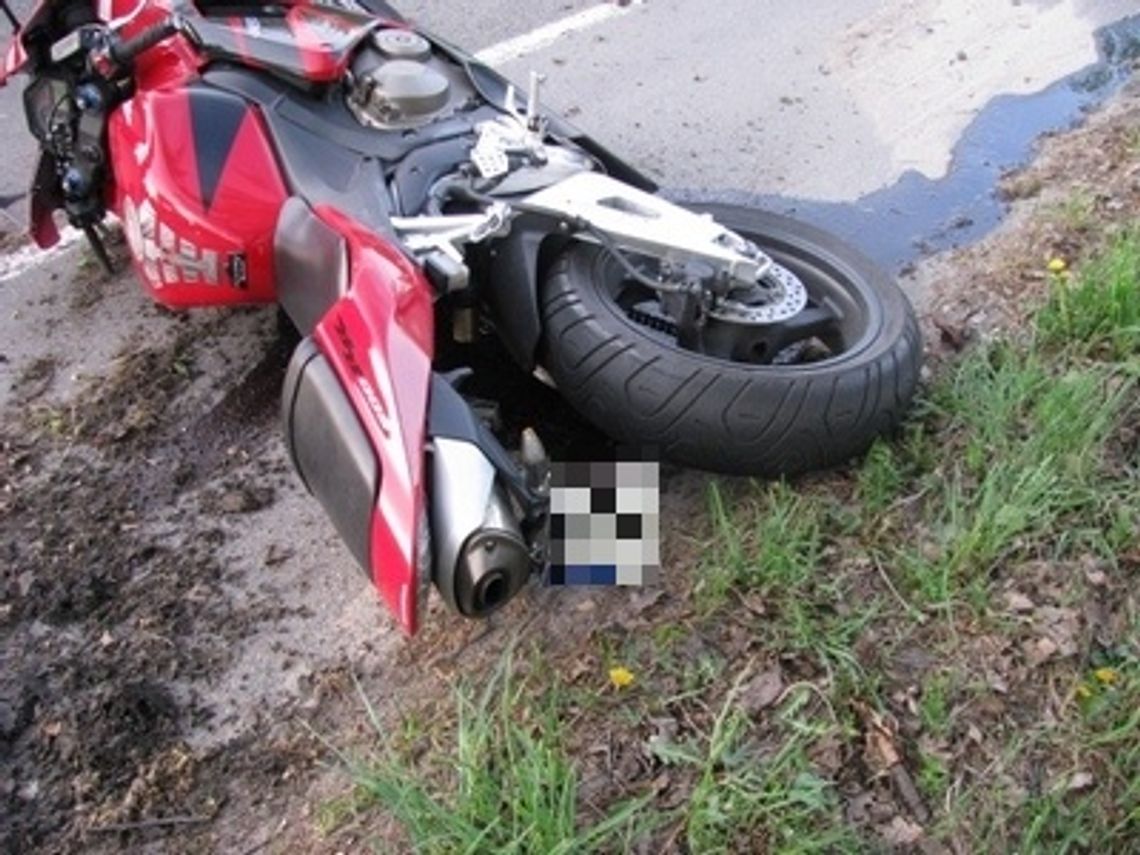 Zginął młody motocyklista Zginął młody motocyklista