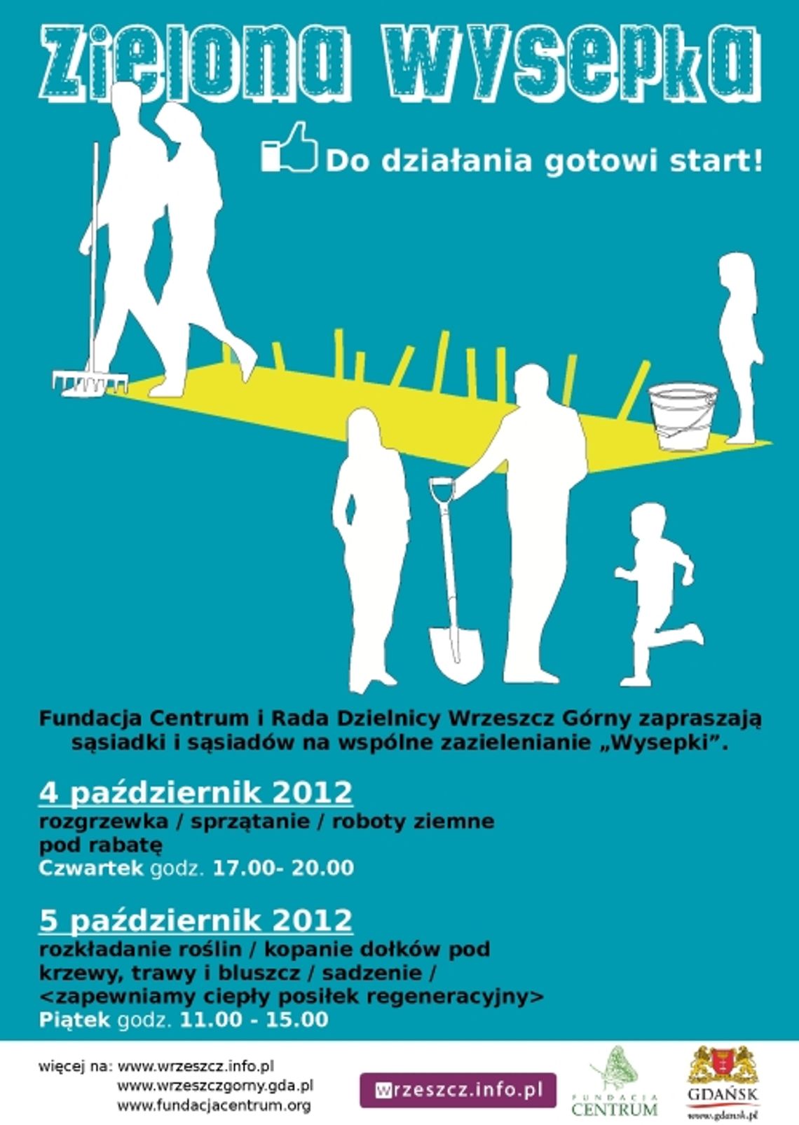 Zielona Wysepka - szare na kolorowe, przyjazne - do działania, gotowi, start!