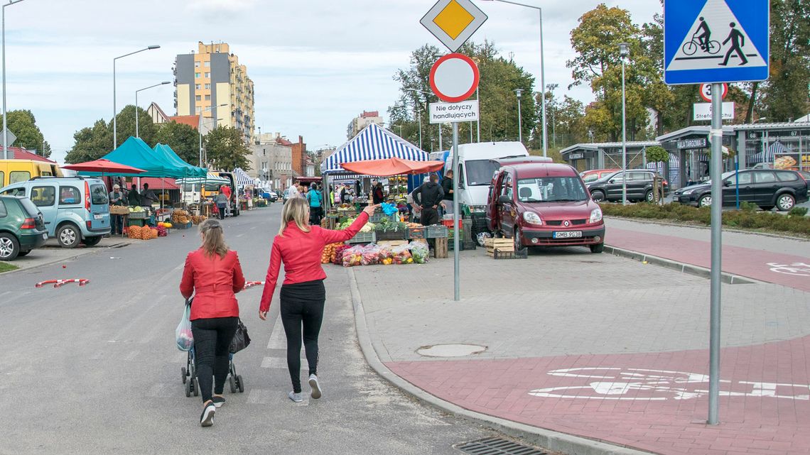 Zmiana oznakowania na miejskim targowisku