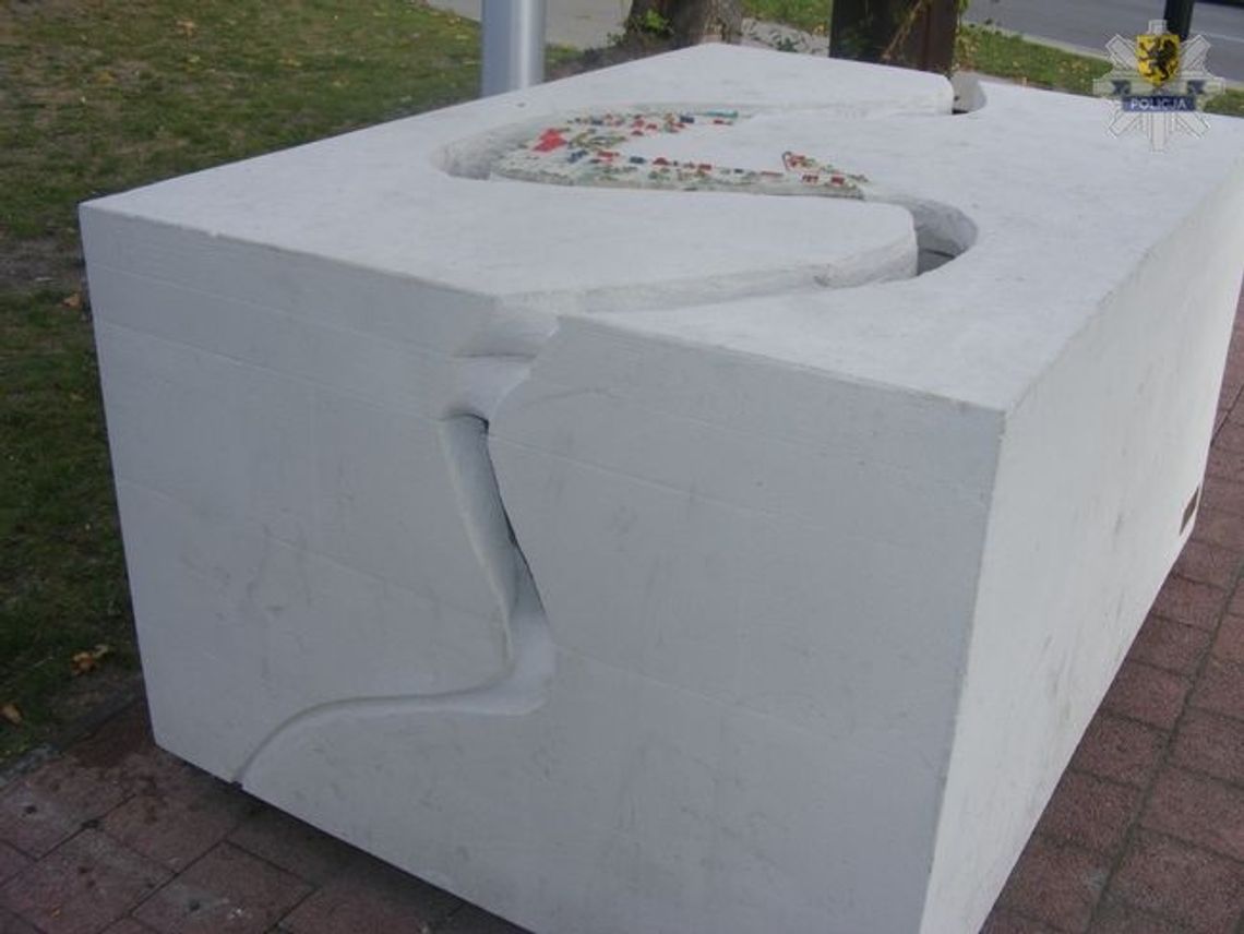 Zniszczona makieta - zatrzymano podejrzanego