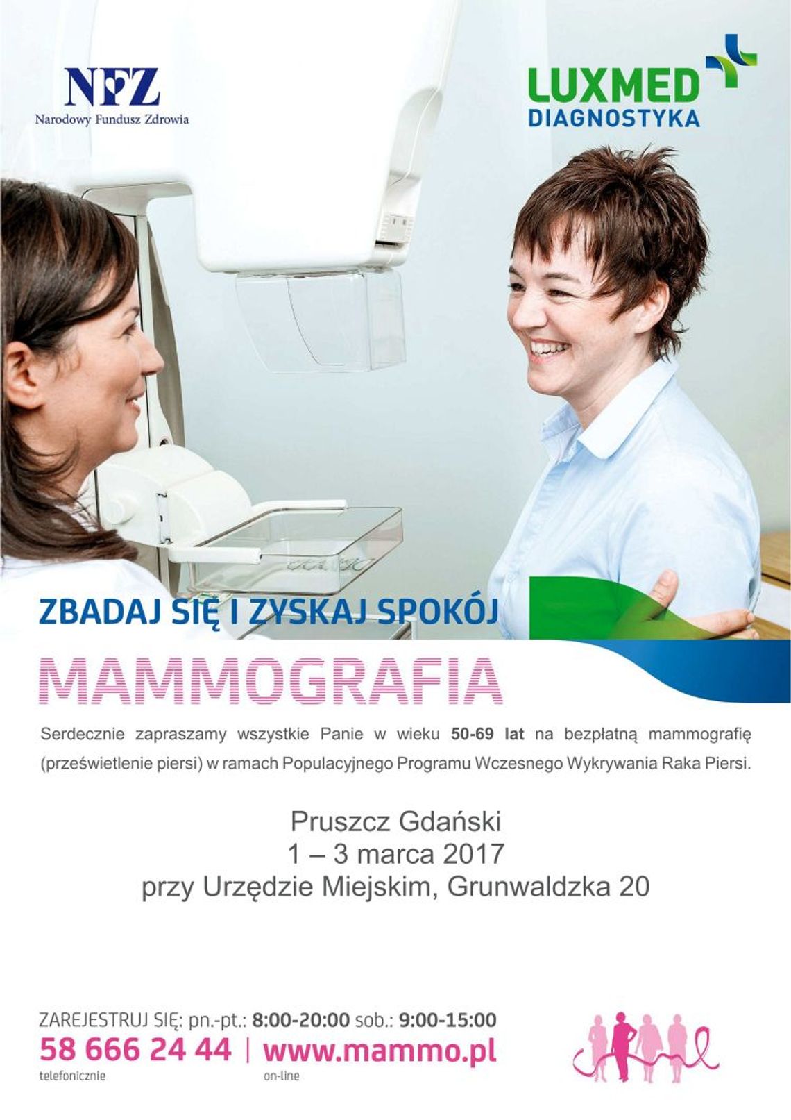 Zrób mammografię na Dzień Kobiet! Zrób mammografię na Dzień Kobiet!