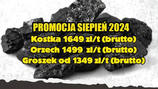 Polski węgiel hurtowo - Specjalna oferta Sierpień 2024