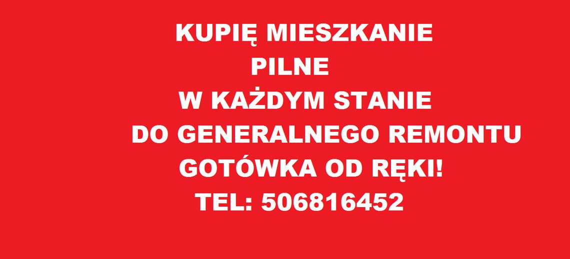 KUPIĘ MIESZKANIE -DO GENERALNEGO REMONTU -DO ODŚWIEŻENIA POMORZE POMORSKIE