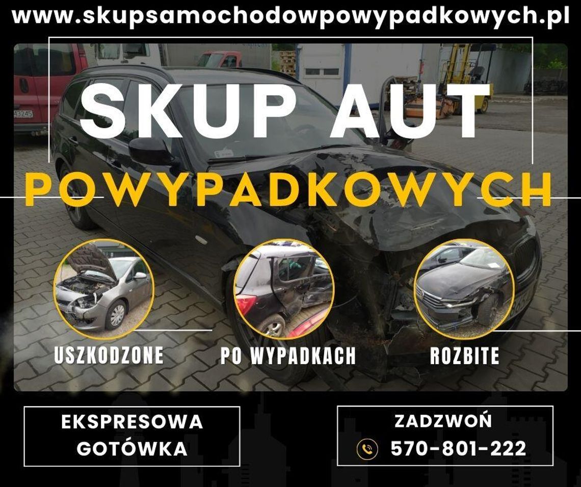 Skup aut powypadkowych - odbiór auta i szybka wypłata