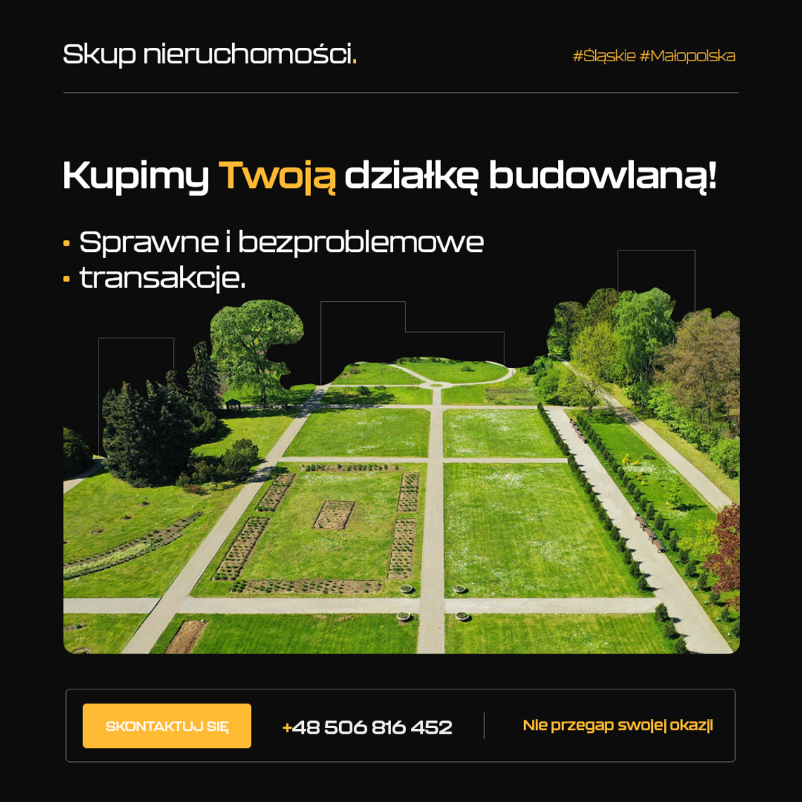 SKUP KUPIĘ DZIAŁEK DZIAŁKĘ BUDOWLANĄ -CAŁE POMORSKIE