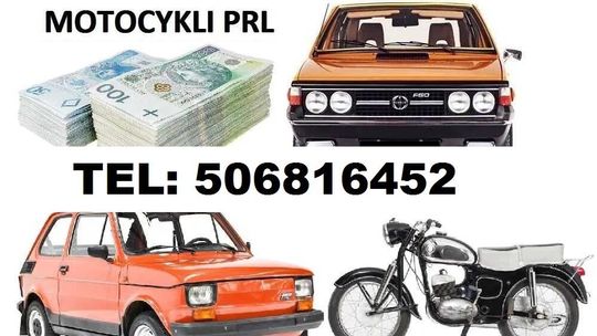 SKUP STARYCH ZABYTKOWYCH MOTOCYKLI MOTOROWERÓW MOTORÓW PRL ZABYTKI STARE SAMOCHODY PRL