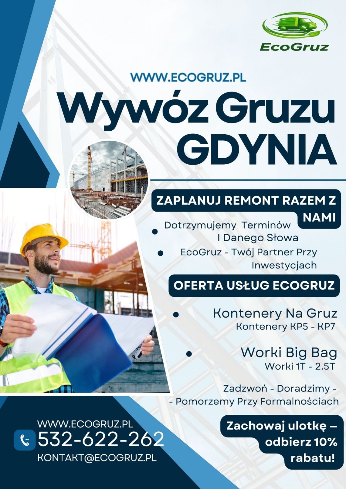Ecogruz Wywóz Gruzu Gdynia - Worki Na Gruz Kontenery