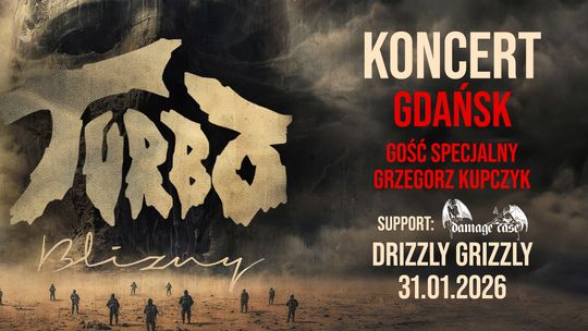Turbo zagra koncert w Gdańsku. Występ w klubie Drizzly Grizzly już 31 stycznia 2026