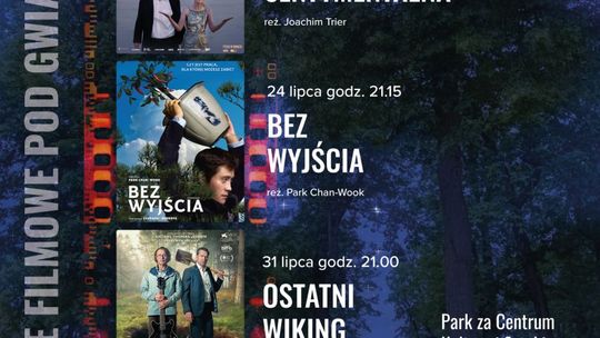 Zapraszamy na letnie seanse Kina w Parku! Na ekranie CkiS m.in. OSTATNI WIKING I BEZ WYJŚCIA