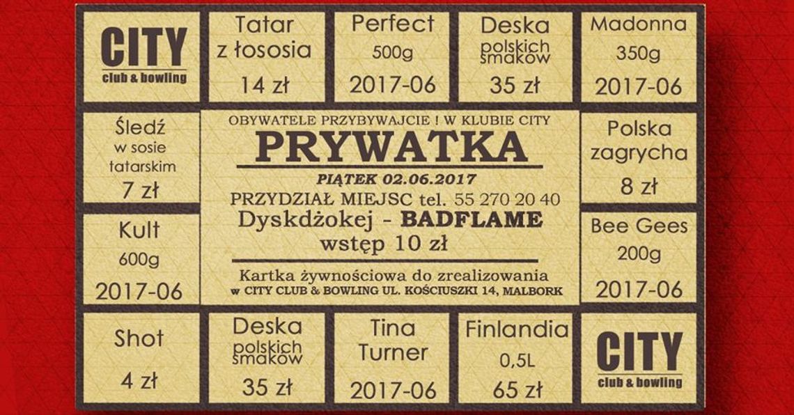 02.06 Piątek I Prywatka w City Club & Bowling 02.06 Piątek I Prywatka w City Club & Bowling
