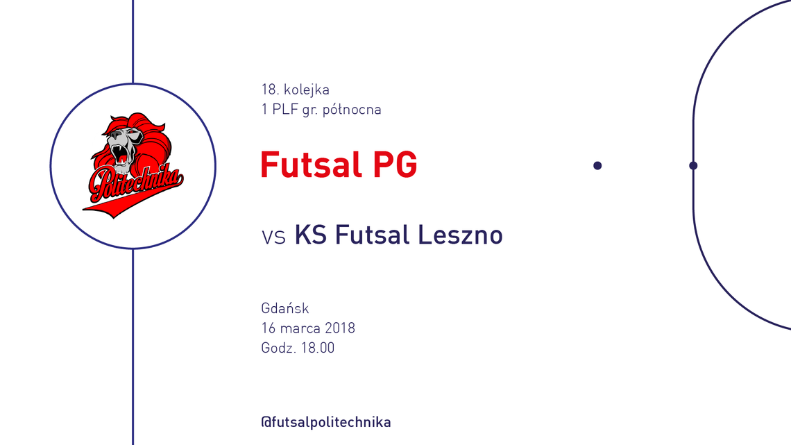 18. Kolejka 1PLF: Futsal PG - KS Futsal Leszno