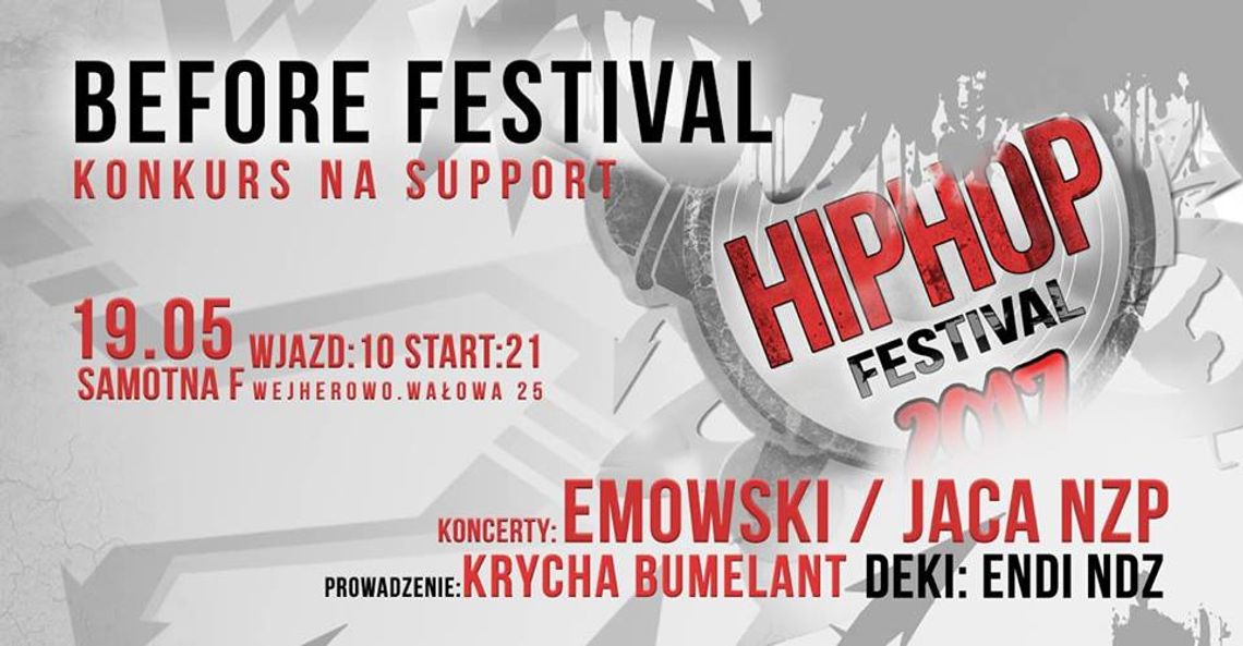 Before Open Air Hip Hop Festival - Konkurs na Support Before Open Air Hip Hop Festival - Konkurs na Support