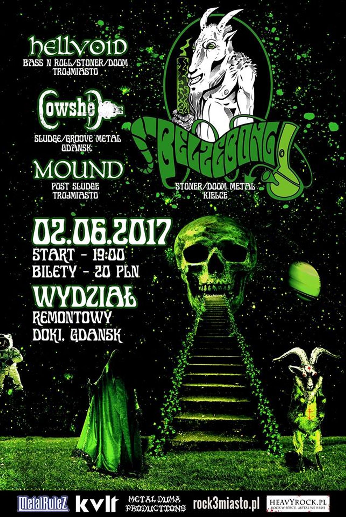 Belzebong, Hellvoid, Cowshed, Mound. Wydział Remontowy - Gdańsk Belzebong, Hellvoid, Cowshed, Mound. Wydział Remontowy - Gdańsk