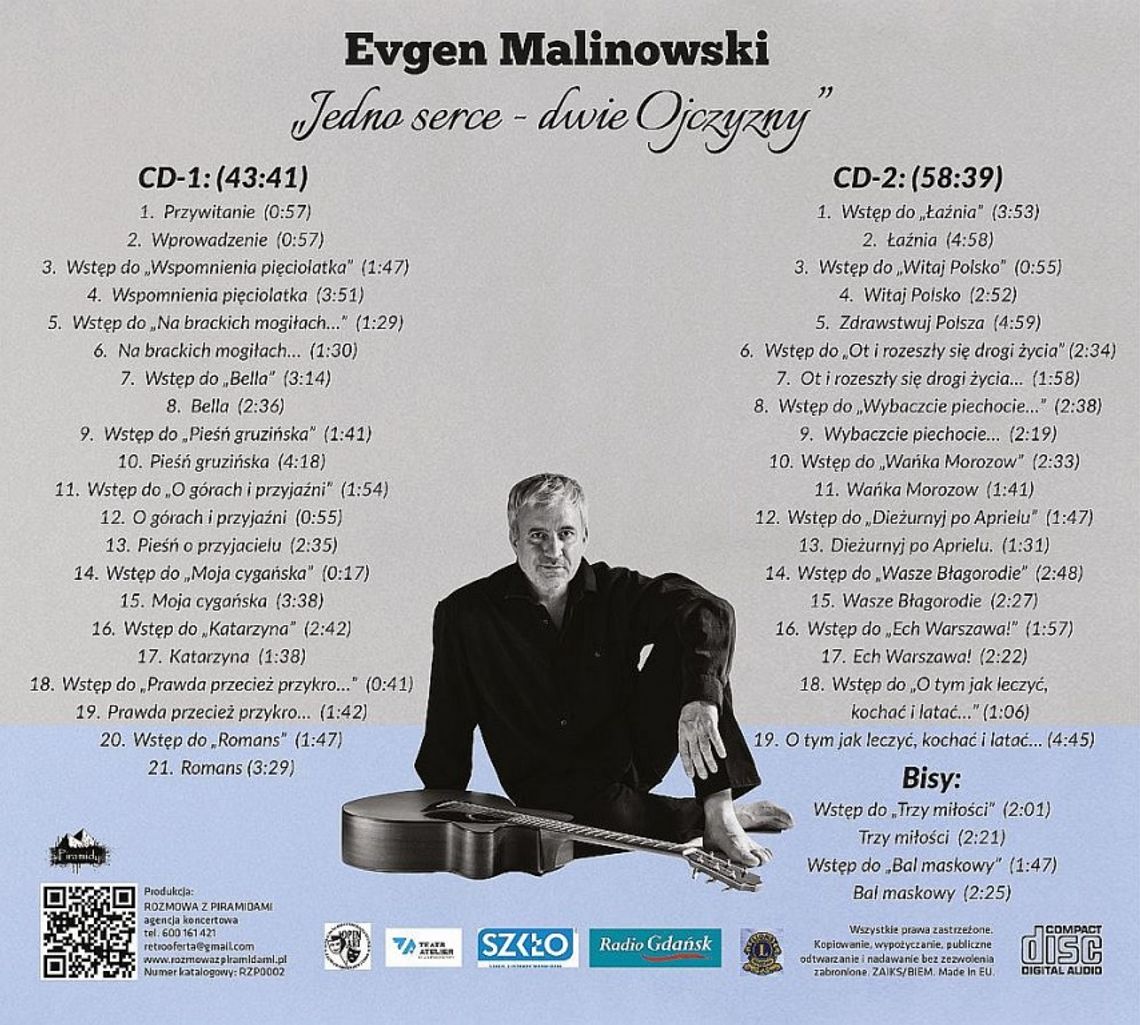 Evgen Malinowski - "Jedno serce - dwie ojczyzny" - promocja płyty "Live at Atelier"