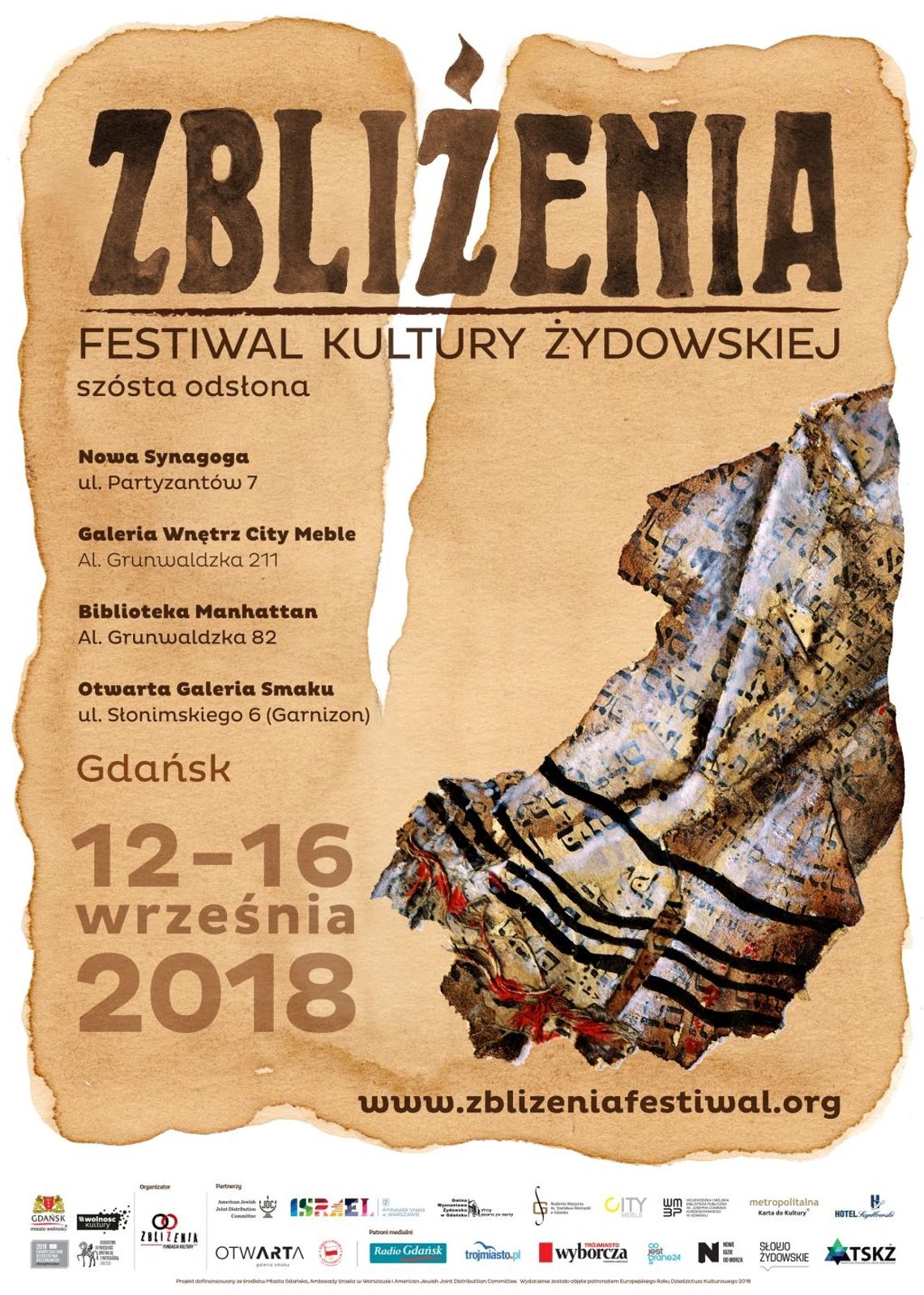 Gdańsk. VI Festiwal Kultury Żydowskiej ZBLIŻENIA