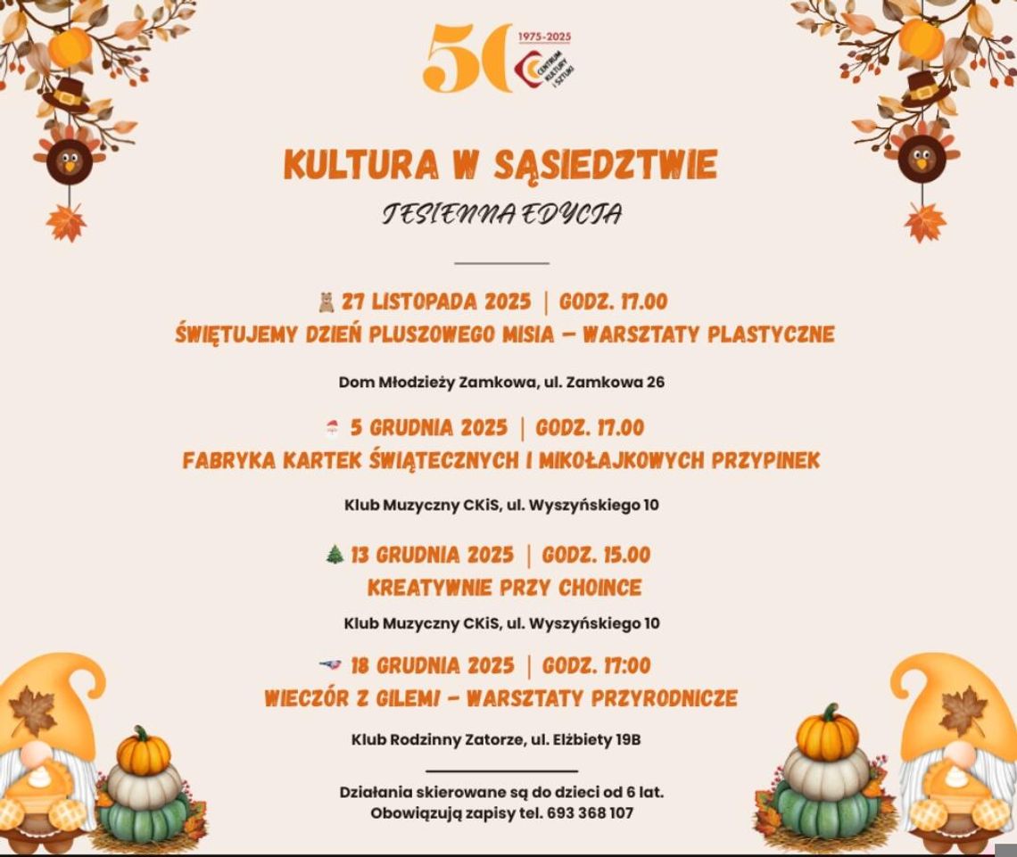 Kultura w sąsiedztwie - warsztaty kreatywne dla dzieci - 2025