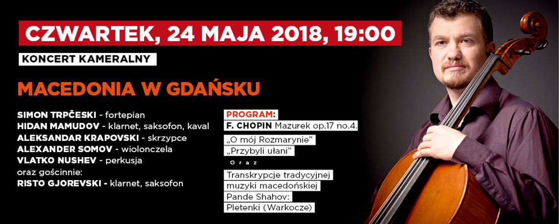 Macedonia w Gdańsku - koncert kameralny.