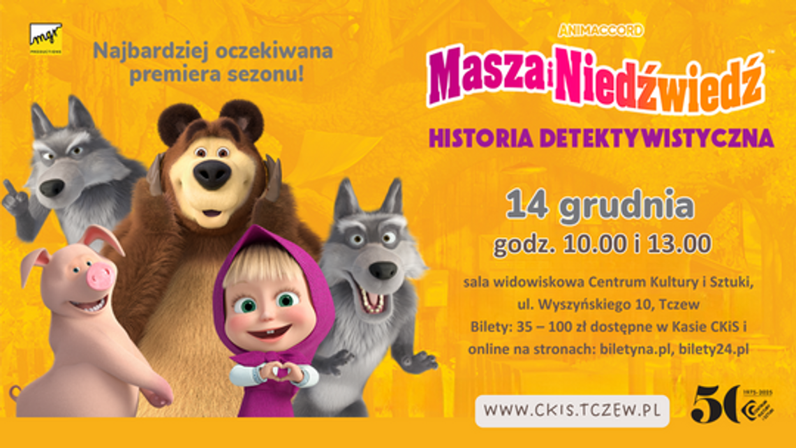 Masza i Niedźwiedź - spektakl dla dzieci Masza i Niedźwiedź - spektakl dla dzieci