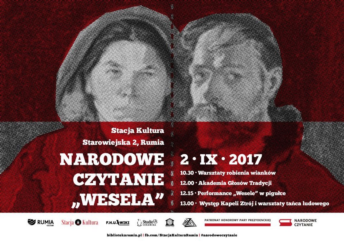 Narodowe Czytanie "Wesela" Wyspiańskiego.