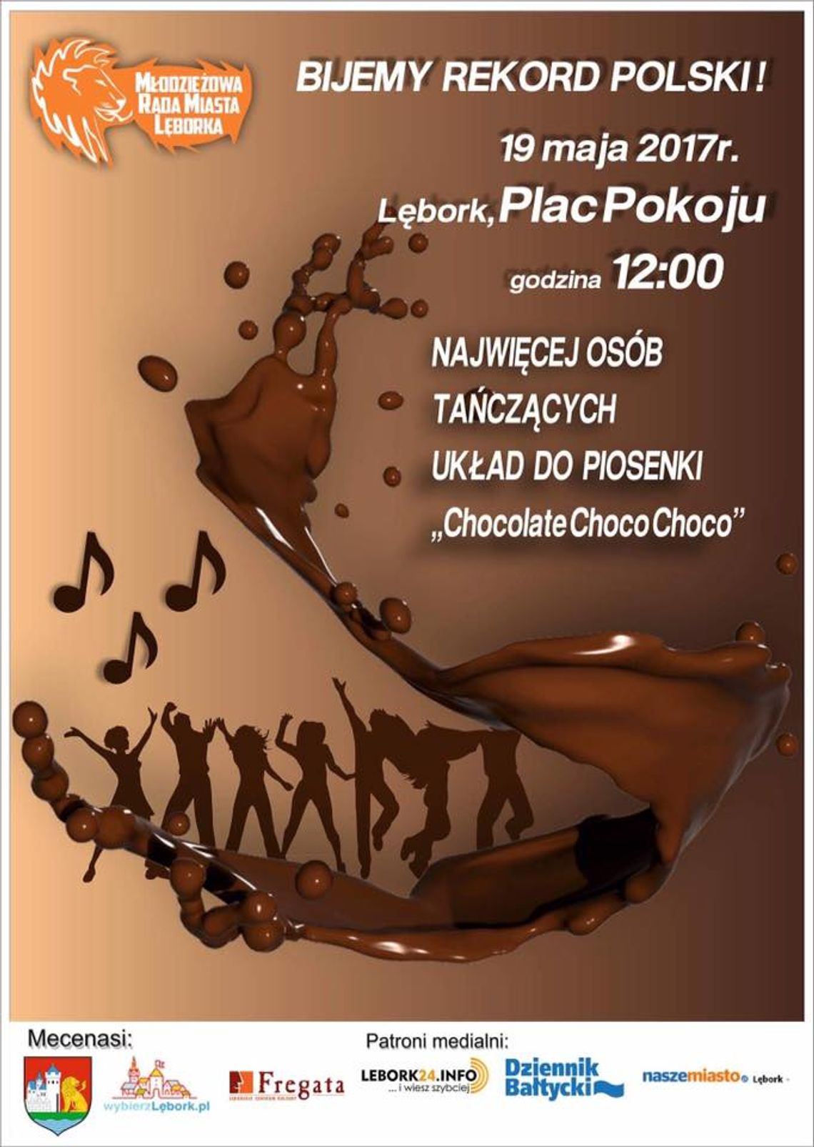 Rekord Polski w tańczeniu układu do piosenki Chocolate w Lęborku