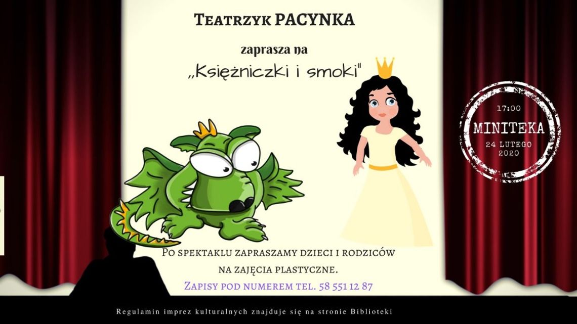 Teatrzyk Pacynka "Księżniczki i smoki" w Minitece (ZAPISY)