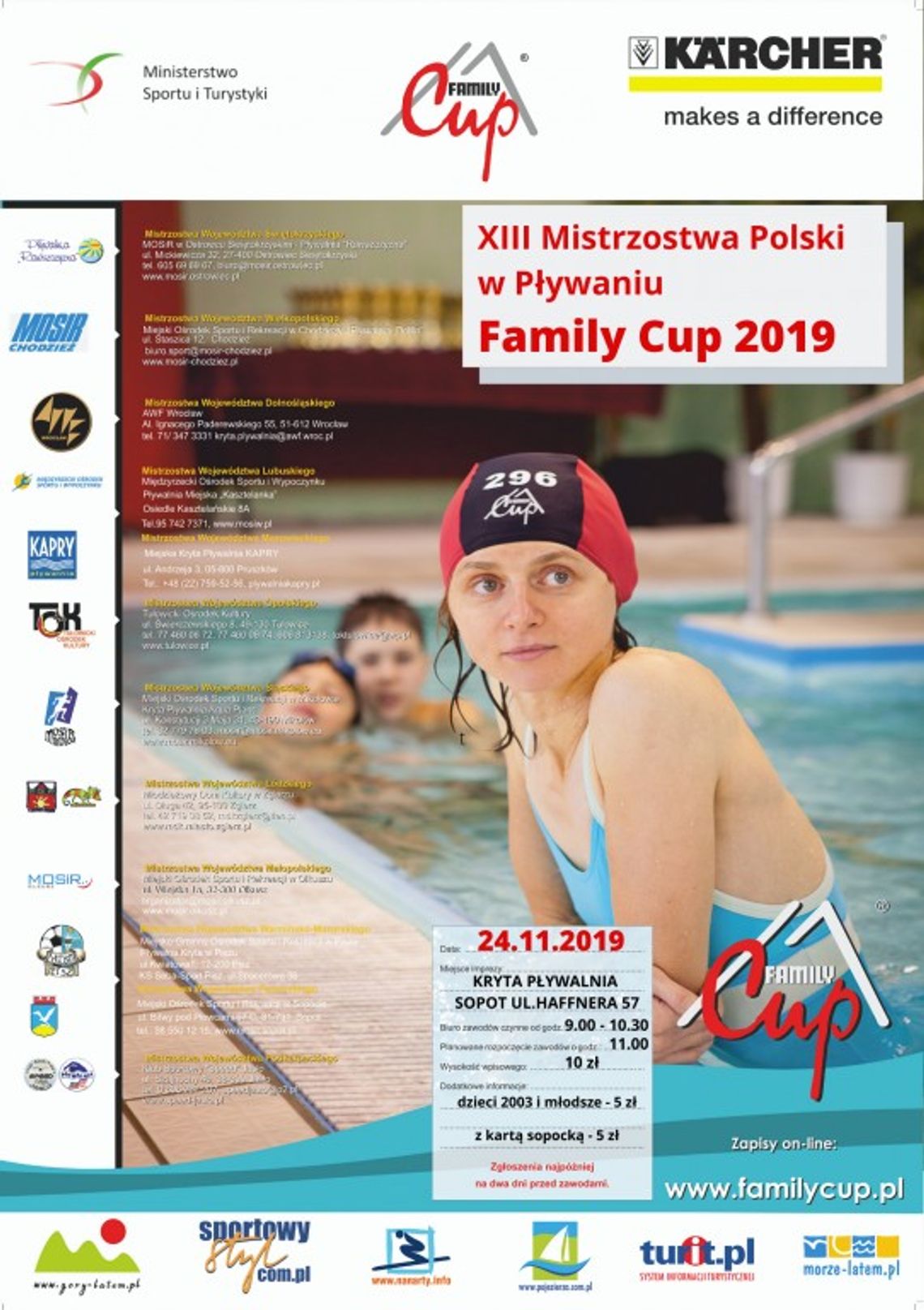 XIII Mistrzostw Polski w Pływaniu „Family Cup” 2019