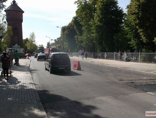 Budowa ronda przy wieży ciśnień