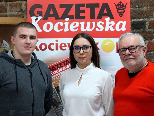 Redakcja Gazety Kociewskiej. Od lewej: red. Jacek Trzosowski, Magda Paszek (dział reklam), red. Janusz Rokiciński. 